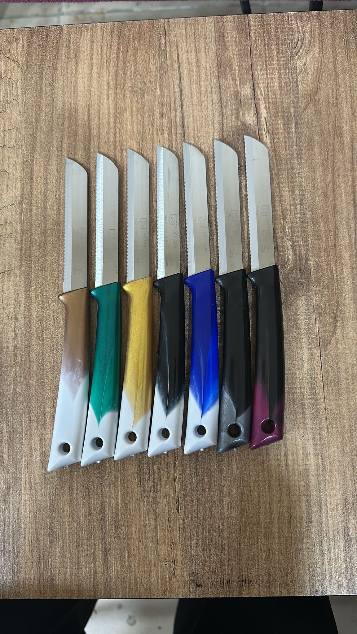 SOLİNGEN  DELİKLİ EBRULİ DESEN MEYVE BIÇAĞI *