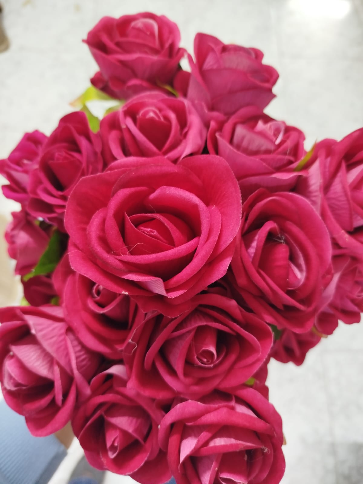 RENKLİ YAPAY GÜLLER FUŞYA *