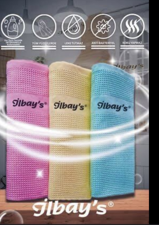 İLBAYS MİKROFİBER 3 lü BEZ (AÇIK SERİ ) *